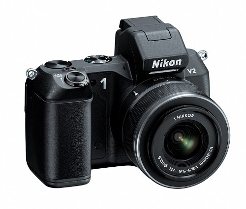 Nikon 1 V2 14.2 MP HD Digital Camera with 10-30mm & 30-110 VR 1 NIKKOR Lens (Black)