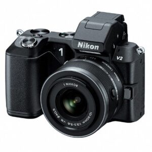 Nikon 1 V2 14.2 MP HD Digital Camera with 10-30mm & 30-110 VR 1 NIKKOR Lens (Black)