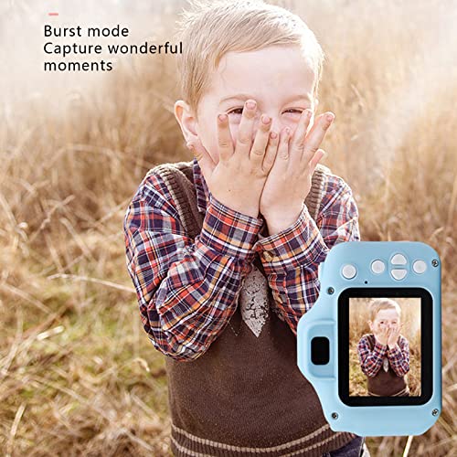 Mini Camera Toy Camera Children's Mini Camera Children's Selfie Camera Shock-Proof Camera (Blue)