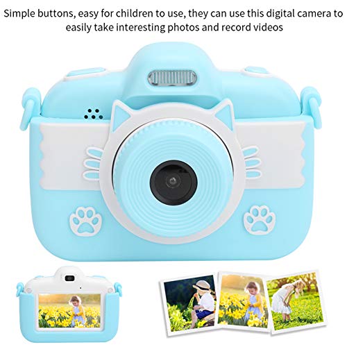 Children Full HD Digital Camera 2.8in Touch Display Screen Video Camera Toy Gifts Cameras for Kids (Blue)
