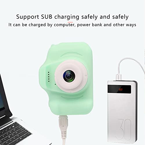 Mini Camera Toy Camera Children's Mini Camera Children's Selfie Camera Shock-Proof Camera (Green)