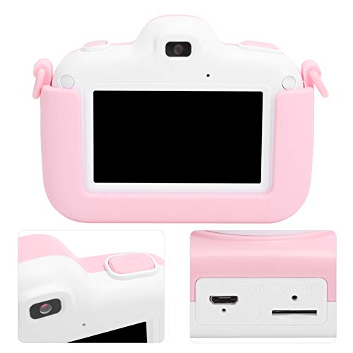 Children Full HD Digital Camera 2.8in Touch Display Screen Video Camera Toy Gifts Cameras for Kids (Pink)