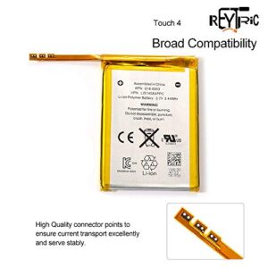 REYTRIC Replacement Battery Compatible iPod Touch 4 4th Generation with Installation Tools 930mAh 3.7V 3.44Whr