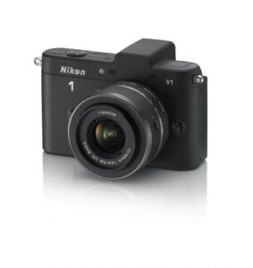 nikon 1 v1 10.1 mp hd digital camera system with 10-30mm vr 1 nikkor lens (black)