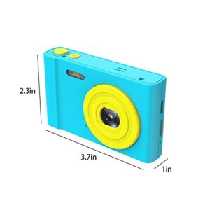 Kids Color Camera, 2.4 Inch 1200 W Mini Children Camera with Flash, Lighting, Taking Photos, Recording, Listening to Music+32g Memory Card