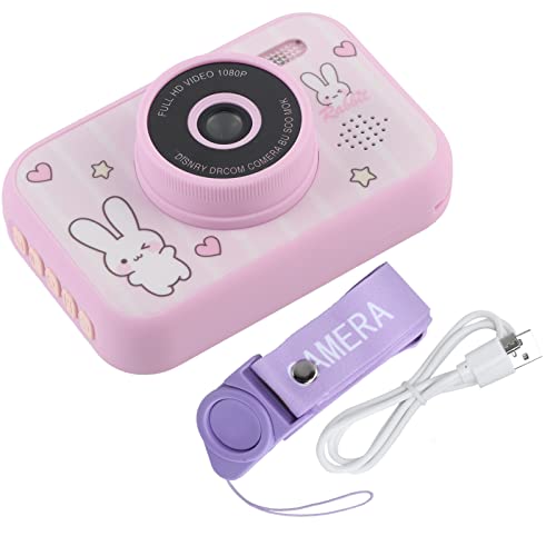 Vifemify Digital Kids Camera 3.5in HD Eye Protection Screen Player Photography Toy Birthday Gift for Children Cameras for Kids (Pink)