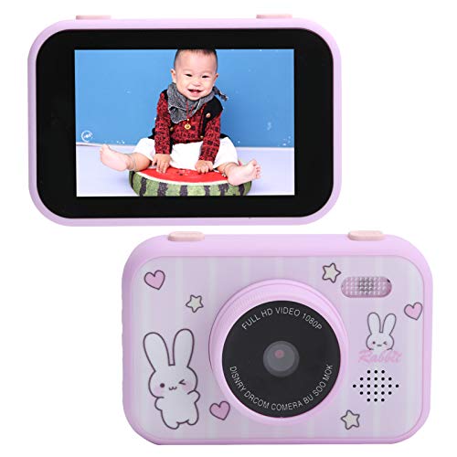 Vifemify Digital Kids Camera 3.5in HD Eye Protection Screen Player Photography Toy Birthday Gift for Children Cameras for Kids (Pink)