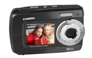 cobra digital 16 mp dual screen digital camera, black dca1670-bk (discontinued by manufacturer)