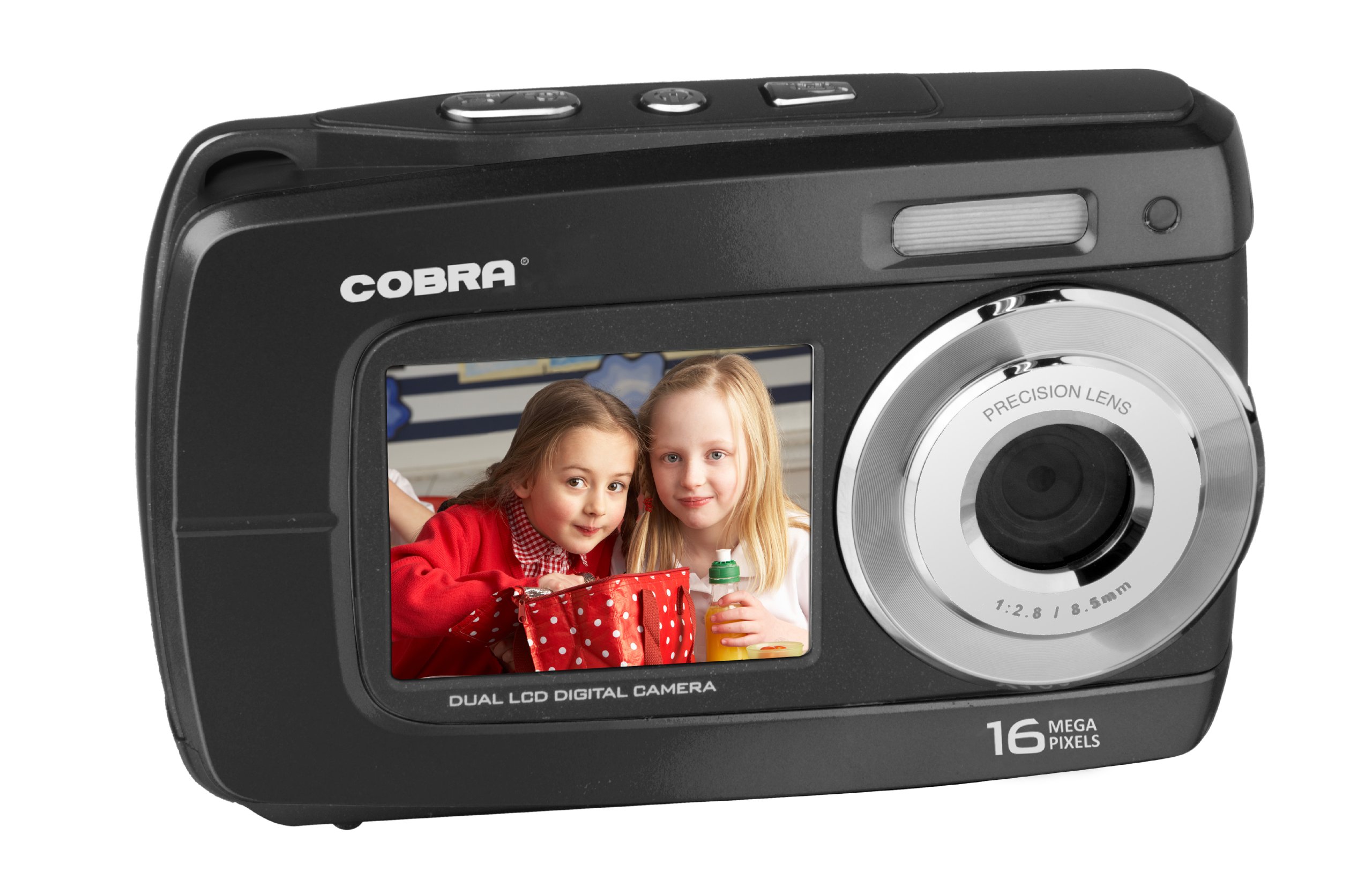 Cobra Digital 16 MP Dual Screen Digital Camera, Black DCA1670-BK (Discontinued by Manufacturer)