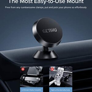 GETIHU Phone Holder for Car, 360° Dashboard Car Phone Mount, Universal Magnetic Cell Phone Car Holder GPS, Compatible with iPhone 13 12 Pro X 8 Plus Samsung Galaxy Note 9 S10 Huawei Xiaomi OnePlus Etc