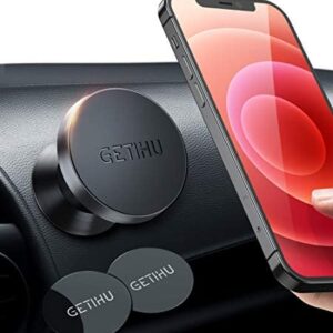 GETIHU Phone Holder for Car, 360° Dashboard Car Phone Mount, Universal Magnetic Cell Phone Car Holder GPS, Compatible with iPhone 13 12 Pro X 8 Plus Samsung Galaxy Note 9 S10 Huawei Xiaomi OnePlus Etc