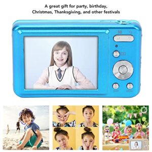 2.7 Inch 8X Optical Zoom Camera, Portable 48MP High Definition Digital Camera for Daily and Travel, ABS Metal Digital Camera for Children, Beginners, Teenagers(Blue)