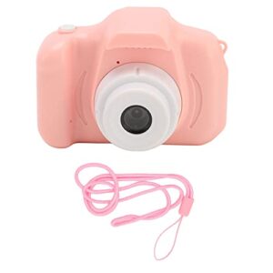emoshayoga kids digital camera, small digital camera wide applicability abs material cute pink 1080p hd video for home for girls