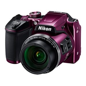 Nikon COOLPIX B500 16MP 40x Optical Zoom Digital Camera w/Wi-Fi (Plum) - (Renewed)