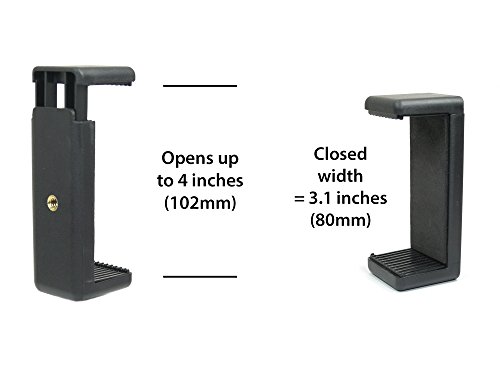 Golf Gadgets® - Swing Recording System | Large Device Holder (PHABLET) with Jaws Clamp & Gooseneck Mount. Compatible Large Devices Like iPhone 6/7 Plus, Samsung Galaxy Note, etc.