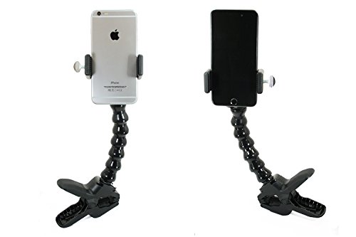 Golf Gadgets® - Swing Recording System | Large Device Holder (PHABLET) with Jaws Clamp & Gooseneck Mount. Compatible Large Devices Like iPhone 6/7 Plus, Samsung Galaxy Note, etc.