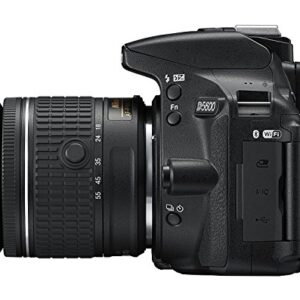 Nikon D5600 DX-format Digital SLR w/ AF-P DX NIKKOR 18-55mm f/3.5-5.6G VR, Touchscreen, Wi-Fi, Bluetooth (Renewed)