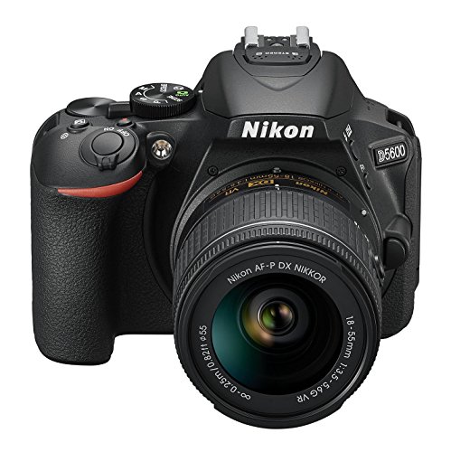 Nikon D5600 DX-format Digital SLR w/ AF-P DX NIKKOR 18-55mm f/3.5-5.6G VR, Touchscreen, Wi-Fi, Bluetooth (Renewed)