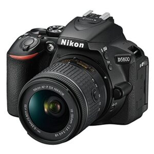 Nikon D5600 DX-format Digital SLR w/ AF-P DX NIKKOR 18-55mm f/3.5-5.6G VR, Touchscreen, Wi-Fi, Bluetooth (Renewed)