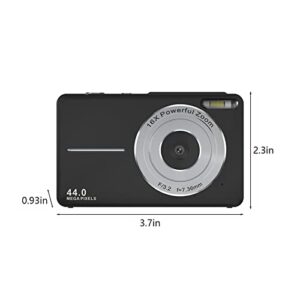 44 Million 1080P HD Digital Camera - 16x Digital Zoom Photo Camera with 2.5 inch LCD, Anti-Shake Proof/Face Distinguish/Continuous Photography/Night Vision