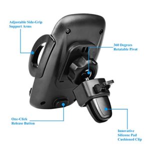 Njjex Car Phone Mount Holder for Samsung Galaxy Note 20 Ultra S22+ S21 FE 5G S20+ S10 A53 A13 A03s A02s A12 A32 A42 A52 iPhone 14 Pro Max 13 12 11 Xs Xr 8 7 Air Vent Car Mount Cell Phone Holder Cradle