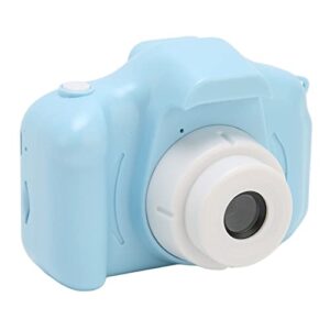 Emoshayoga Toddler Camera, Blue 400mAh Capacity Small Digital Camera Front Rear 8MP 1080P HD Video with 32G Memory Card for Outdoor
