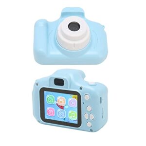 Emoshayoga Toddler Camera, Blue 400mAh Capacity Small Digital Camera Front Rear 8MP 1080P HD Video with 32G Memory Card for Outdoor