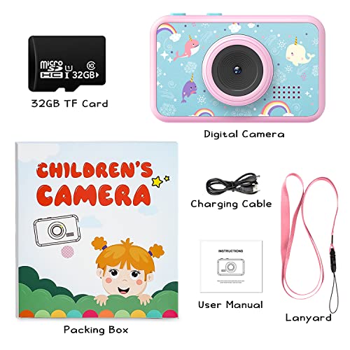 Digital Baby Camera for Kids Teens Boys Girls Adults 40MP 1080P Dual Lens MP3 Compact Mini Camera Kid Camera for Kids Student