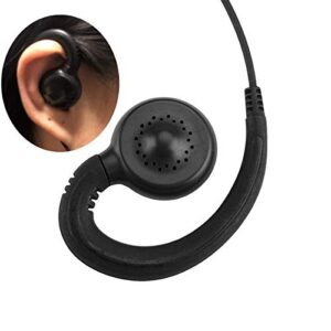 JEUYOEDE SL300 Single Wire Headset C-Style Swivel Ear-Hook Earpiece Compatible with Motorola 2 Way Radio SL4000 SL7550 SL8550 SL1K SL1M
