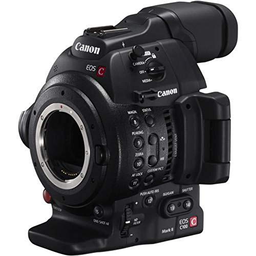 Canon EOS C100 Mark II Cinema EOS Camera with Dual Pixel CMOS AF (Body Only) International Version (No Warranty) (Renewed)