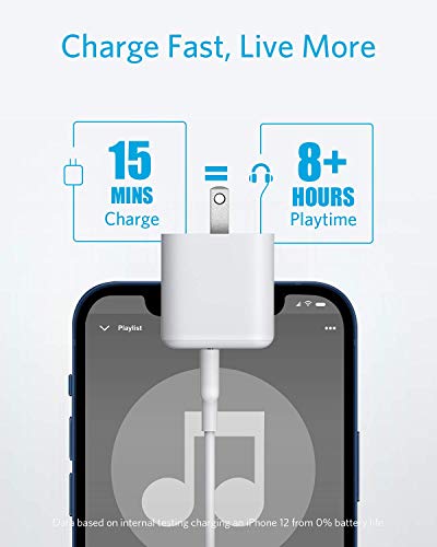 USB C Charger, Anker 20W PIQ 3.0 Fast Charger with Foldable Plug, PowerPort III Charger for iPhone 14/14 Plus/14 Pro/14 Pro Max/13, iPad/iPad Mini, MagSafe, and More (Cable Not Included)