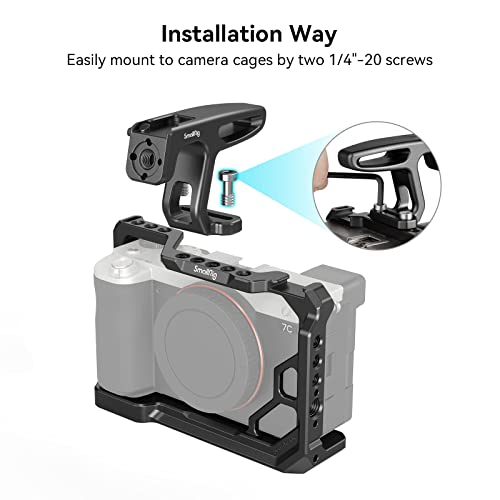 SMALLRIG Mini Top Handle for Lightweight Vlogging Cameras with 1/4"-20 Screws - HTS2756 SMALRIG Mini Top Handle for Lightweight Vlogging Cameras with 1/4"-20 Screws - HTS2756