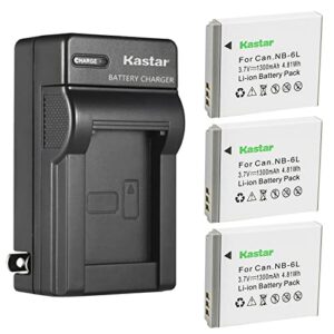 kastar 3-pack battery and ac wall charger replacement for lecran fhd 1080p 36.0 mega pixels vlogging camera, lecran fhd 2.7k 44.0 mega pixels vlogging camera, compact portable mini cameras