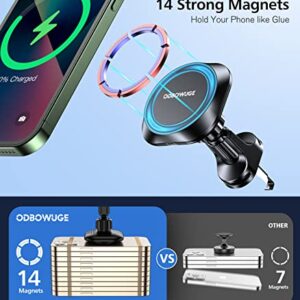 Magsafe Car Mount Charger for iPhone 14/13,Car Phone Holder Mount Wireless Charging Compatible with iPhone 13/13 Pro/Max/12/12 Pro/ 12 Pro Max/ 12 Mini,15W iPhone Charger Fast Charging