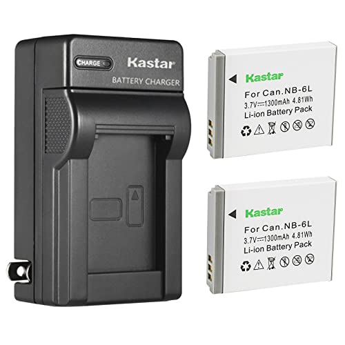 Kastar 2-Pack Battery and AC Wall Charger Replacement for Lecran FHD 1080P 36.0 Mega Pixels Vlogging Camera, Lecran FHD 2.7K 44.0 Mega Pixels Vlogging Camera, Compact Portable Mini Cameras