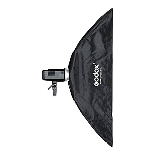 Godox 9"x 35" 22x90cm Honeycomb Grid Strip Softbox for Photo Studio Bowens Mount Flash Lighting and S-Type Bracket Bowens Mount Holder for Speedlite