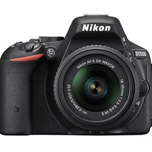 Nikon D5500 DX-Format Digital SLR w/ 18-55mm VR II Kit (Black) (Renewed)