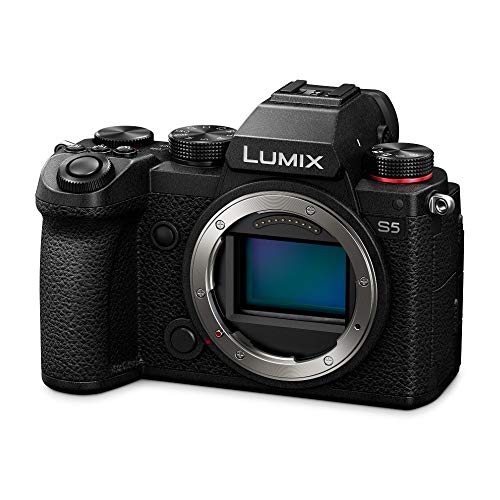 Panasonic LUMIX S5 4K Mirrorless Full-Frame L-Mount Camera (Body Only) with Panasonic Lumix S 24mm f/1.8 Lens and DMW-BLK22 Battery Bundle (3 Items)