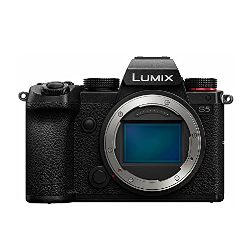 Panasonic LUMIX S5 4K Mirrorless Full-Frame L-Mount Camera (Body Only) with Panasonic Lumix S 24mm f/1.8 Lens and DMW-BLK22 Battery Bundle (3 Items)