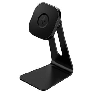spigen onetap (magfit) designed for magsafe stand with onetap technology magnetically mounts compatible with iphone 14, iphone 13, iphone 12 models, airpod pro, airpod pro 2, airpod 3 stand – black