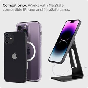 Spigen OneTap (MagFit) Designed for MagSafe Stand with OneTap Technology Magnetically Mounts Compatible with iPhone 14, iPhone 13, iPhone 12 Models, AirPod Pro, AirPod Pro 2, AirPod 3 Stand - Black