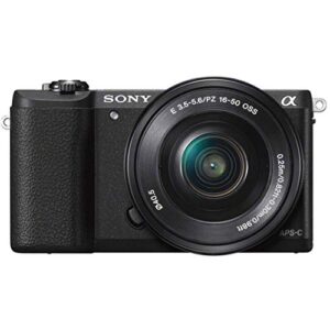 sony a5100 16-50mm mirrorless digital camera with 3-inch flip up lcd (black) (renewed)