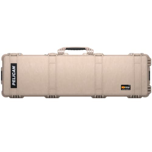 Pelican Protector 1750 Long Case - Multi-Purpose Hard Case with Foam - Tripod, Camera Equipment, Sportsmans Gun Case, Electronics Gear, and More (Desert Tan)