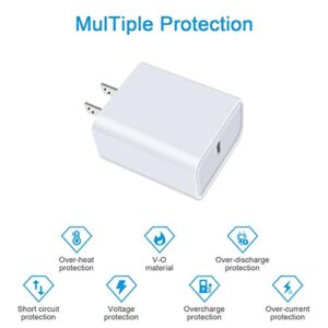 USB-C Charger for iPhone, 20W Fast PD Charger Power Adapter, USB C Plug Block Brick Box Compatible for iPhone SE/14/13/12/11 Pro Max XS X 8,Airpods Pro,MacBook,iPad Pro/Air/Mini,Samsung Galaxy S22 S21