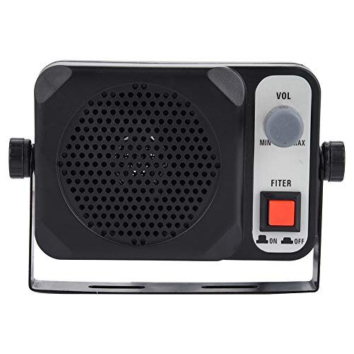 Bewinner Mini External Speaker Mobile Car Radio External Speaker for Two Way Radio for Motorola YAESU Portable Speaker for Walkie Talkie