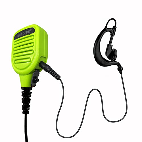 JEUYOEDE G Shape Style Listen Only Earpiece for 3.5mm Connector Radio Handheld Mic – 1 Pin