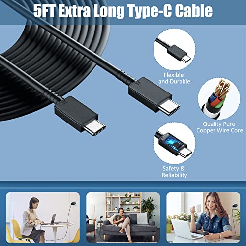 45W USB-C Super Fast Charging Type C Wall Charger for Samsung Galaxy S23 Ultra/S23/S23+/S22 Ultra/S22/S22+/Note 20/S21 S20 Ultra, Galaxy Tab S8, 45 Watt PPS Charger with 5FT C Charging Cable