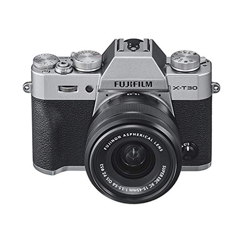 Fujifilm X-T30 Mirrorless Digital Camera w/XC15-45mm Kit - Silver