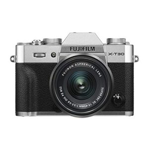 Fujifilm X-T30 Mirrorless Digital Camera w/XC15-45mm Kit - Silver