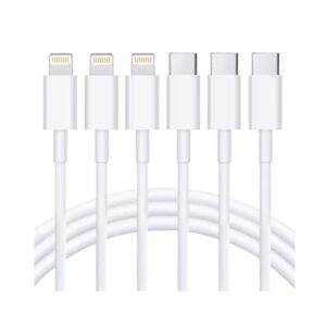 ongahon designed for usb c to lightning cable 6ft 3 pack pd 20w long fast charing iphone chargercord compatible with apple iphone 14 13 12 11 pro mini iphone 8 8 plus x xs max xr ipad (6ft 3pack)